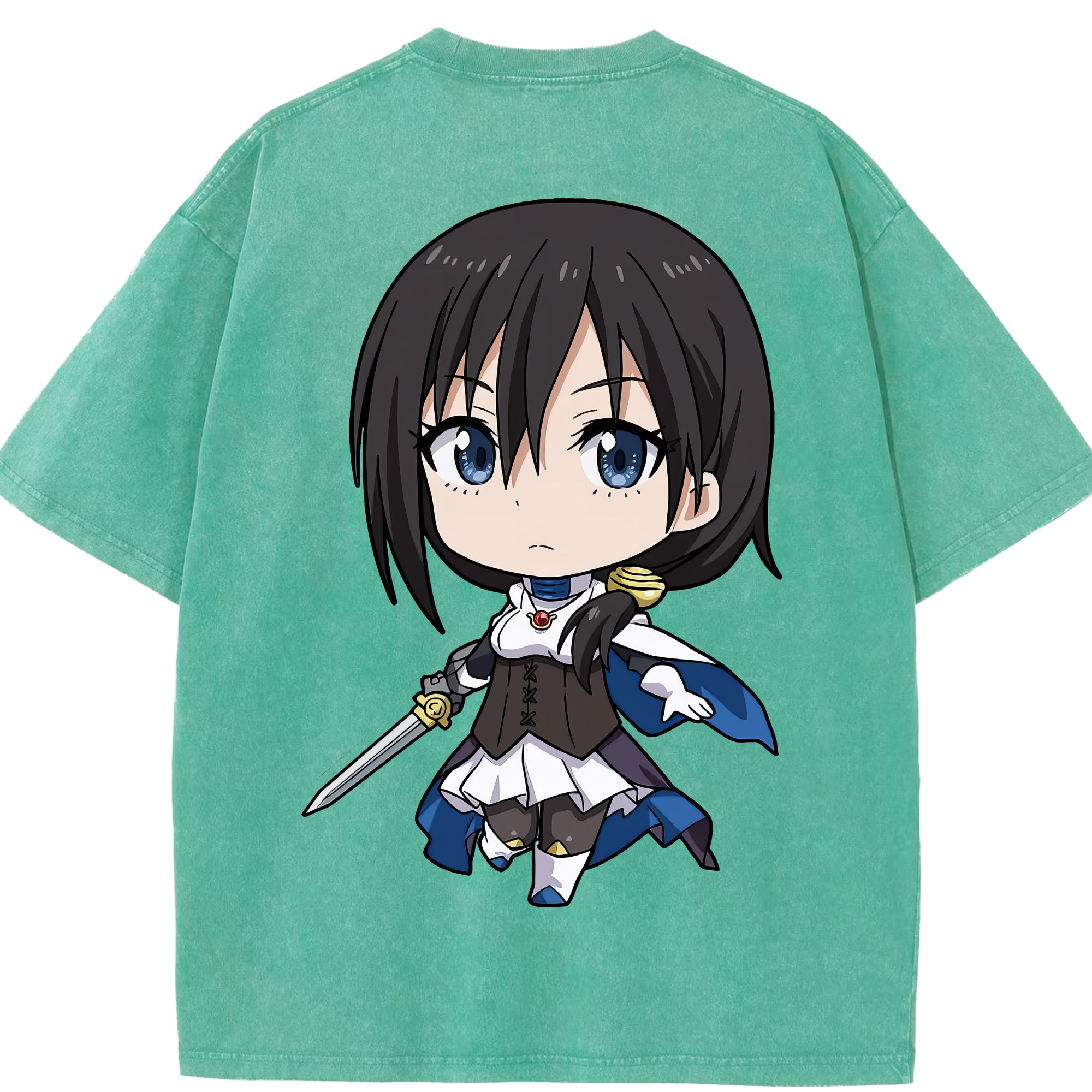 （画像用） 転スラ Regarding Reincarnated to Slime 綿100% ヴィンテージ風 半袖Tシャツ（背面プリント）